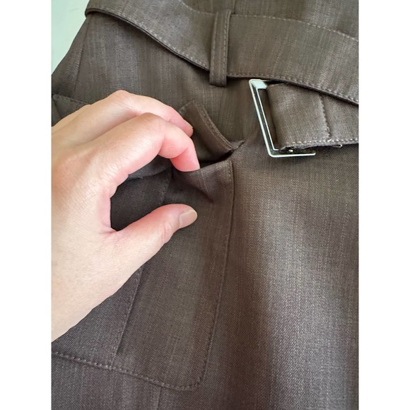 NWT Women Jacket Pants Brown Suit 2pc Set 8 New Washable Dry Clean Work Office - Picture 7 of 14